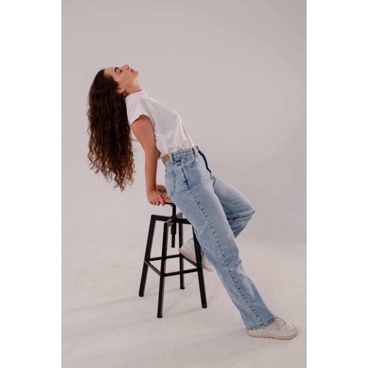 pantalon femme 5 poche wide-leg