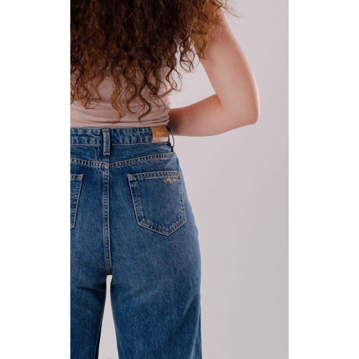 pantalon femme 5 poche wide-leg