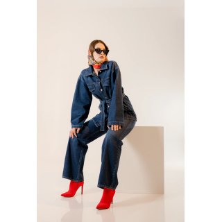 Ensemble Femme en Jean – Veste Oversize & Jean Wide-Leg