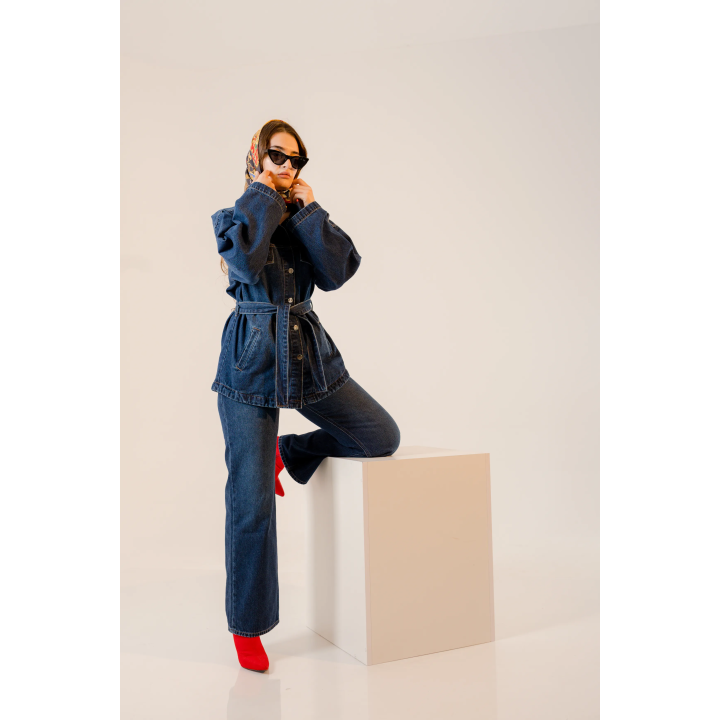 Ensemble Femme en Jean – Veste Oversize & Jean Wide-Leg