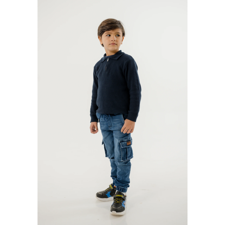 PANTALON DE JOGGING CARGO EN JEAN