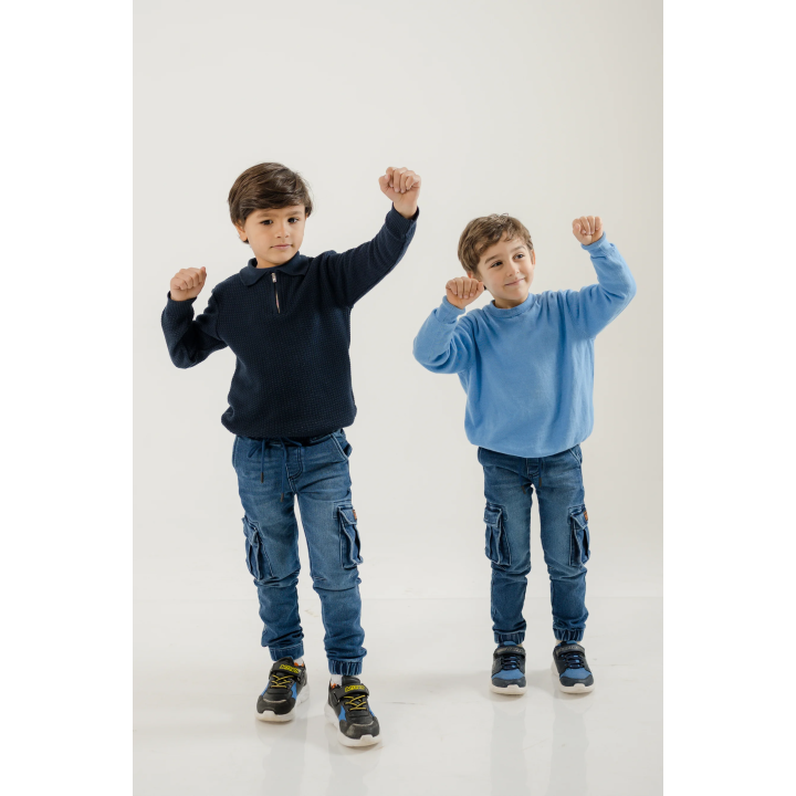 PANTALON DE JOGGING CARGO EN JEAN