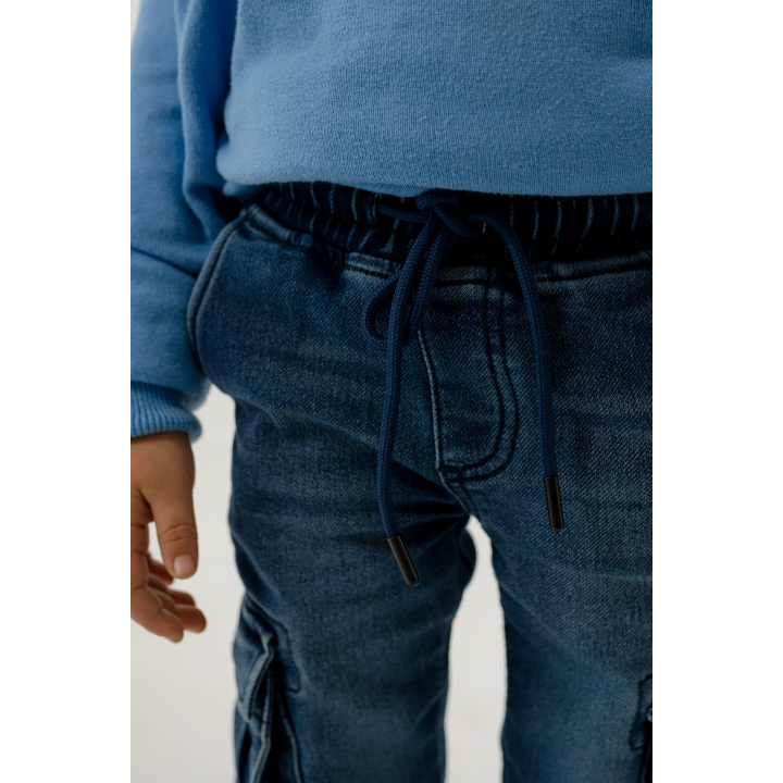 PANTALON DE JOGGING CARGO EN JEAN