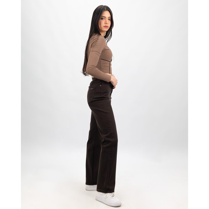 Pantalon droite super taille haute