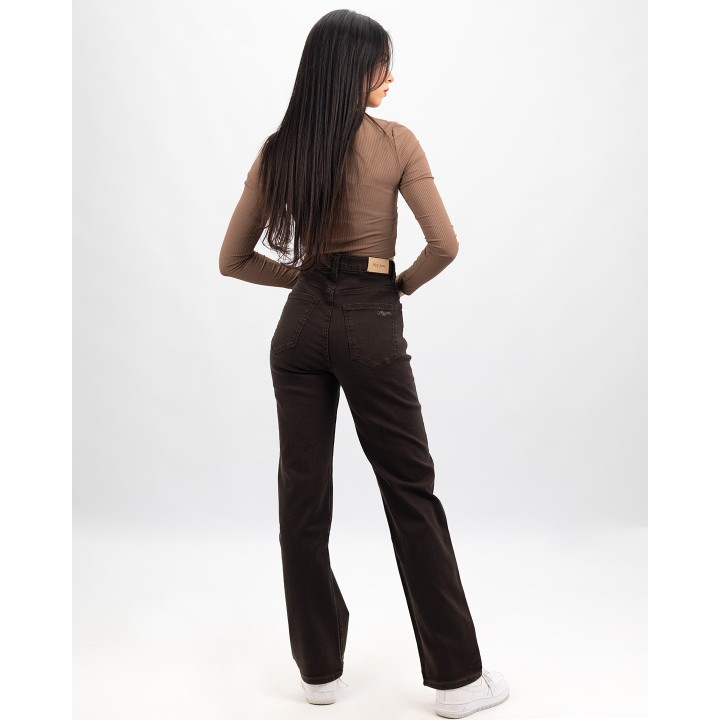 Pantalon droite super taille haute