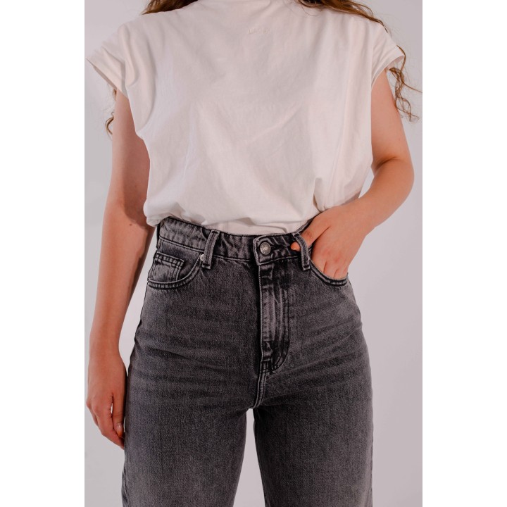 pantalon femme 5 poche wide-leg