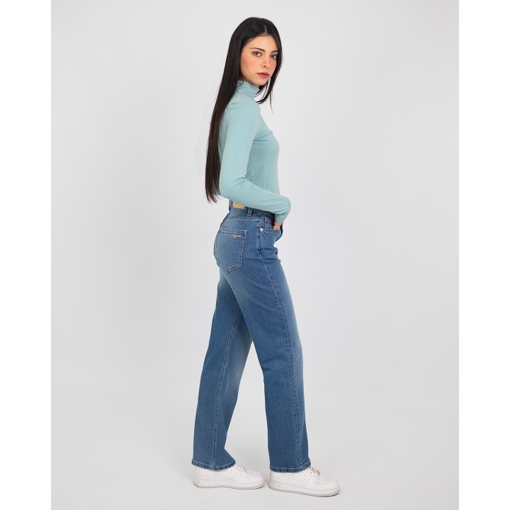 Pantalon droite super taille haute