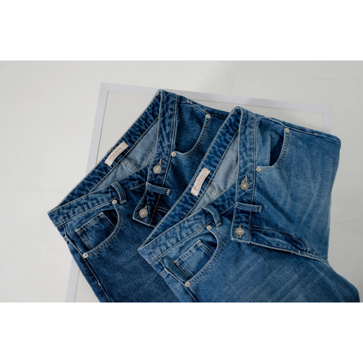 pantallon boutton croisé