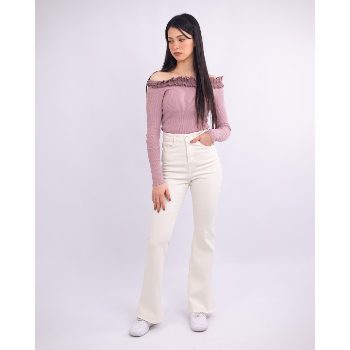 Jean flare super taille haute