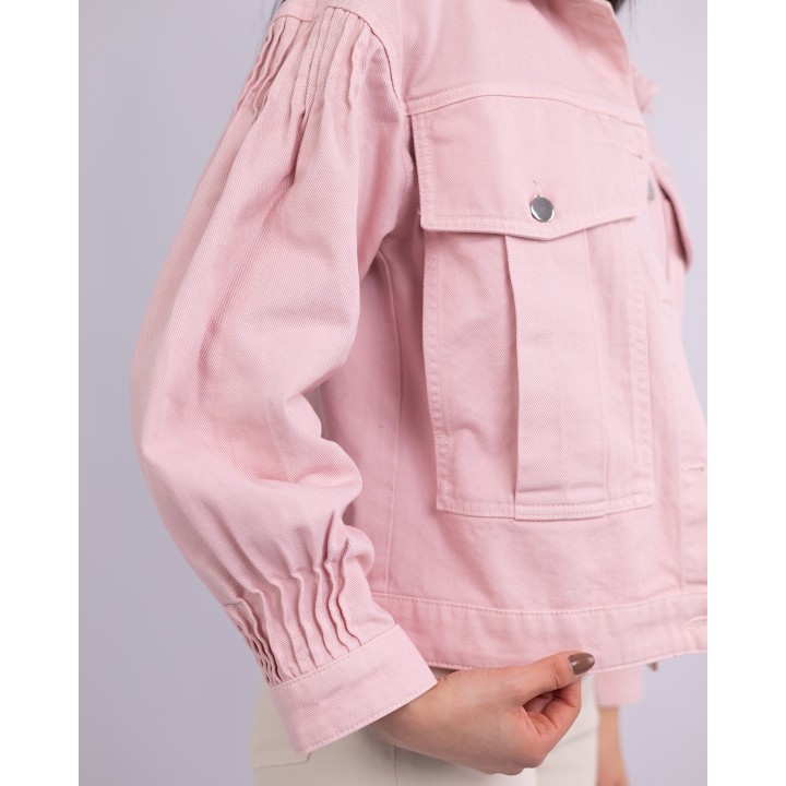Veste marron courte oversize