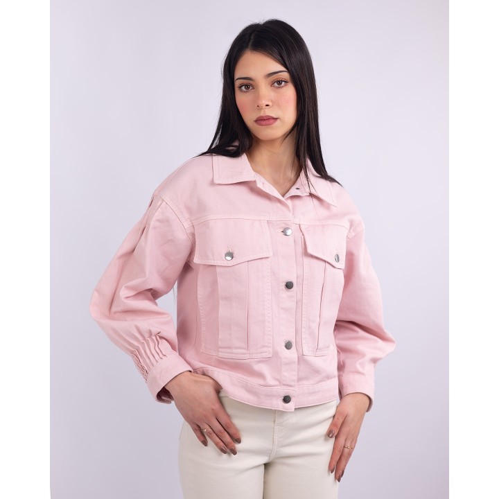 Veste marron courte oversize