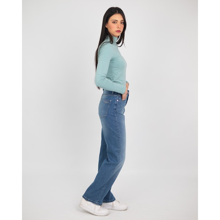 pantalon femme droite  avec strasse