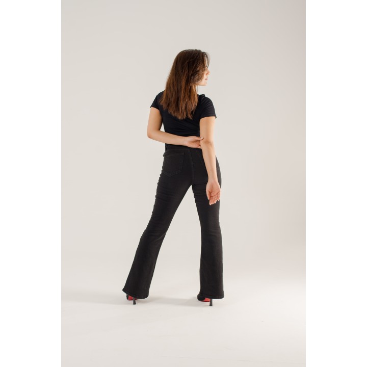 Jean flare super taille haute