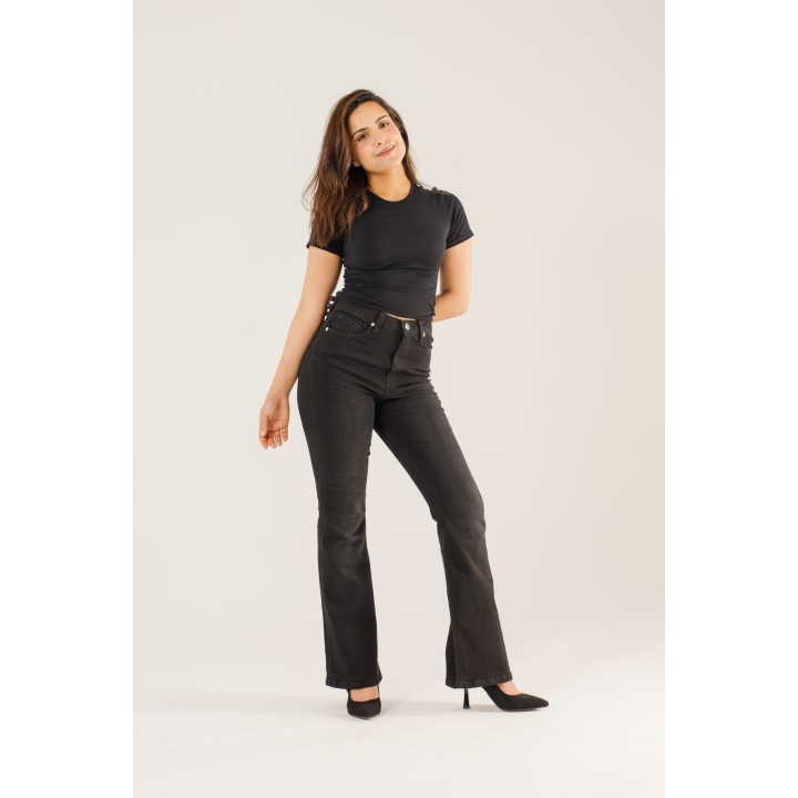 Jean flare super taille haute