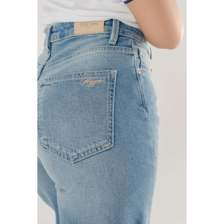 pantalon femme large avec fente