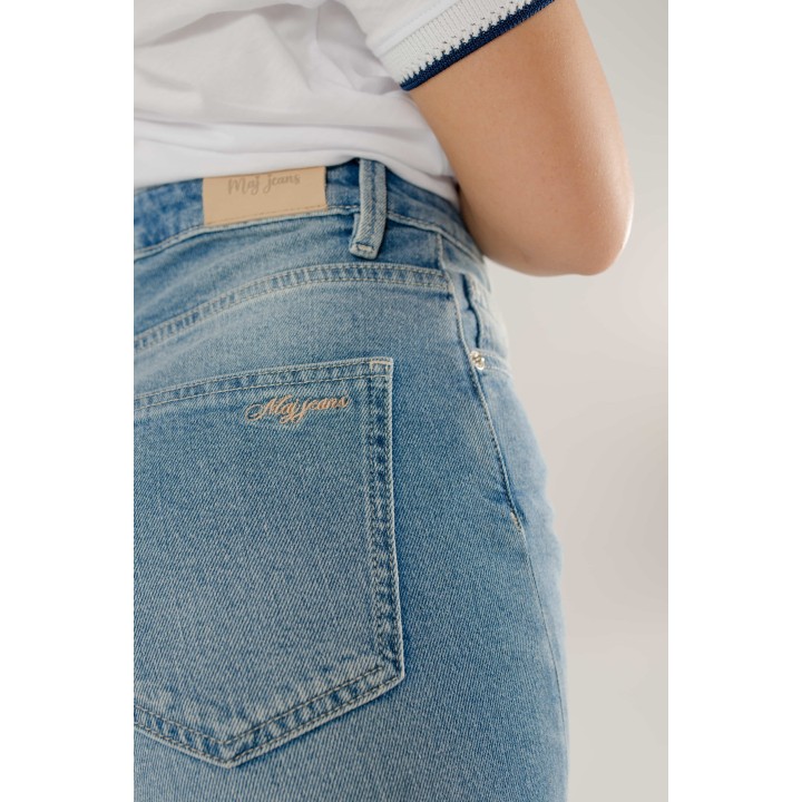 pantalon femme large avec fente